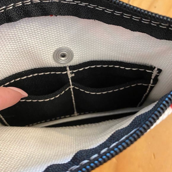 Land’s End Canvas Plaid Red Green & Black Wristlet Small Clutch NEW - Picture 4 of 9